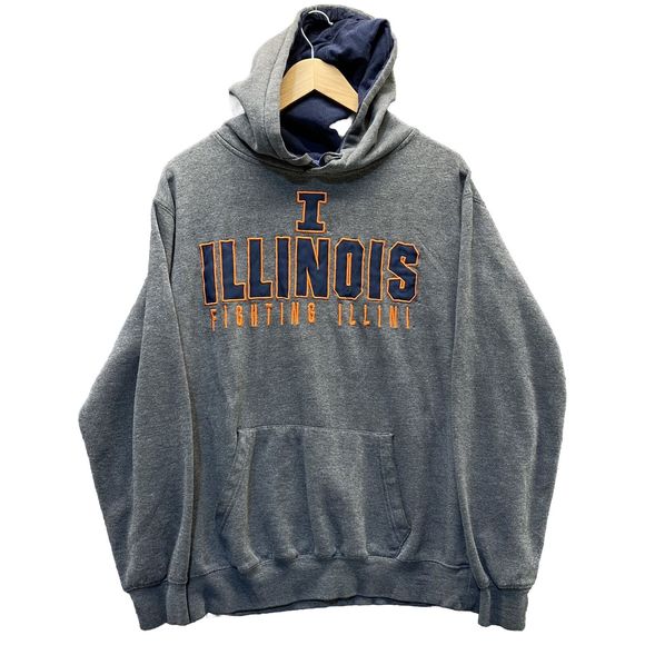 University of Illinois Fighting Illini Hoodie Men's Medium Sweatshirt Pu… - Picture 1 of 7